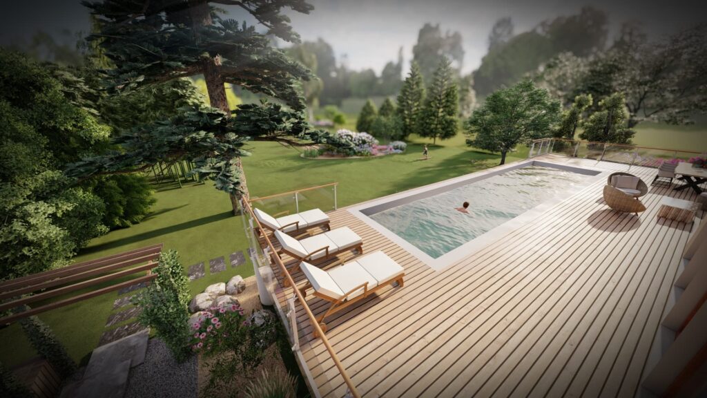 Conception 2D, 3D de jardin avec Barbedette Paysage dans l’Eure